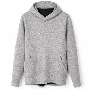 Lululemon Textured Fleece Pullover Hoodie Gray Black Speckled Sz M